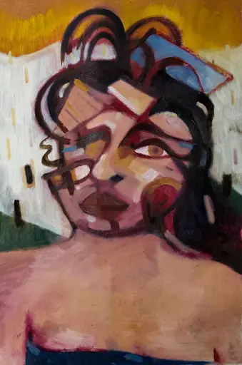 Four days in Paris II, 2023, oil on canvas